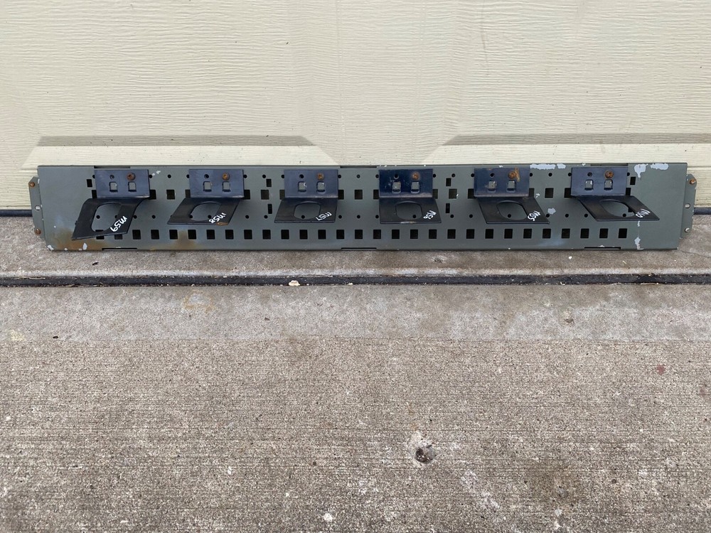 US Military Surplus Space Saver Weapons System Shelf Insert & 6 Weapons Mounts