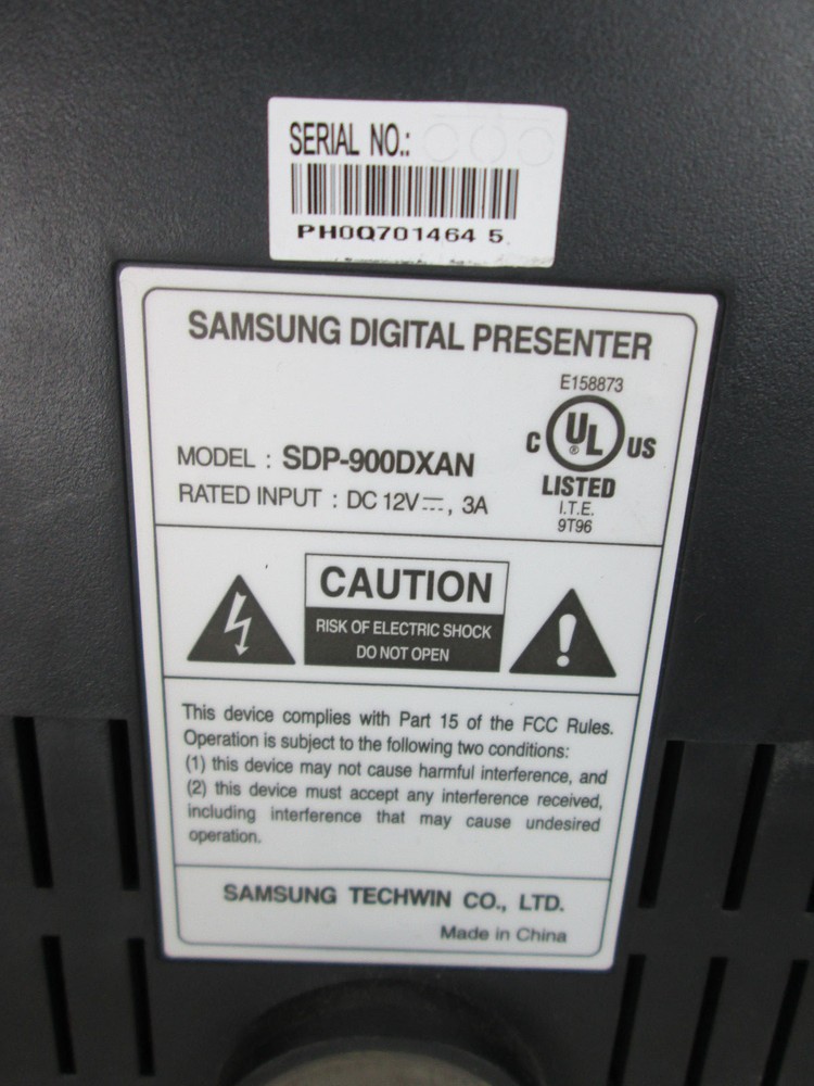 Samsung SDP-900DXA Digital Document Presenter Overhead Camera Presentation S