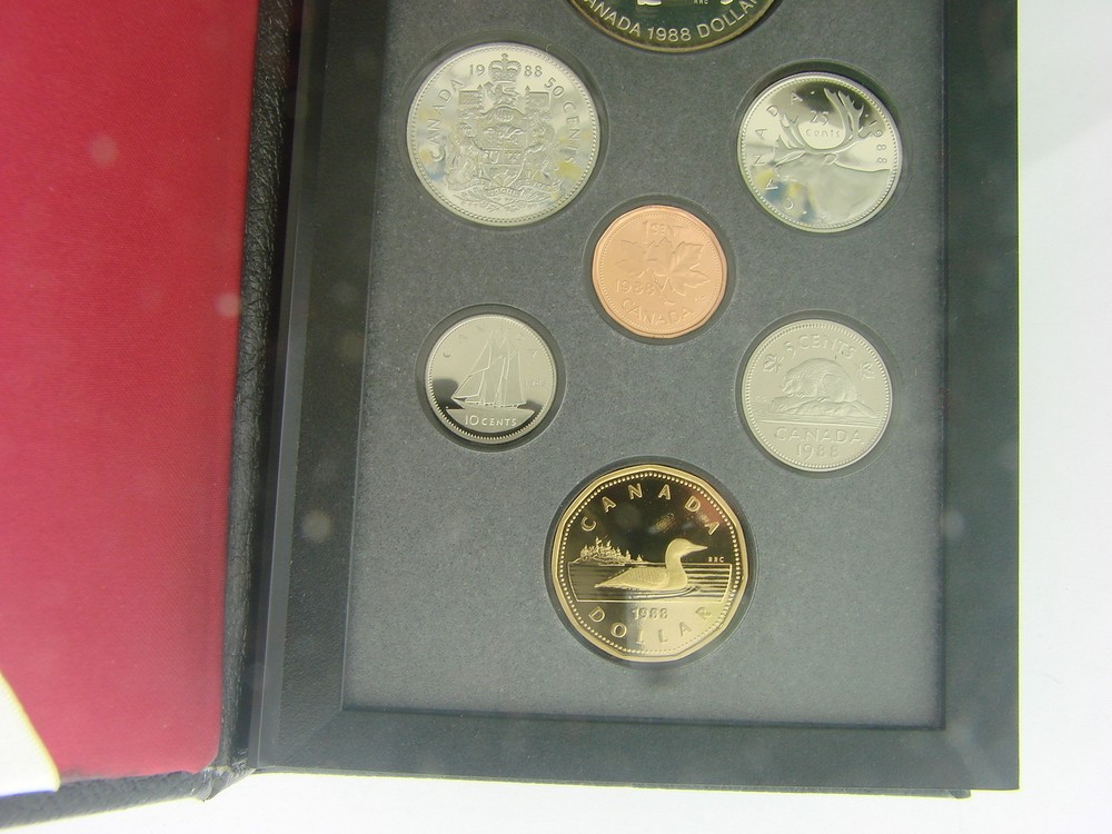 CANADA 1988 PROOF SET DOUBLE DOLLAR SET W/ 7 COINS