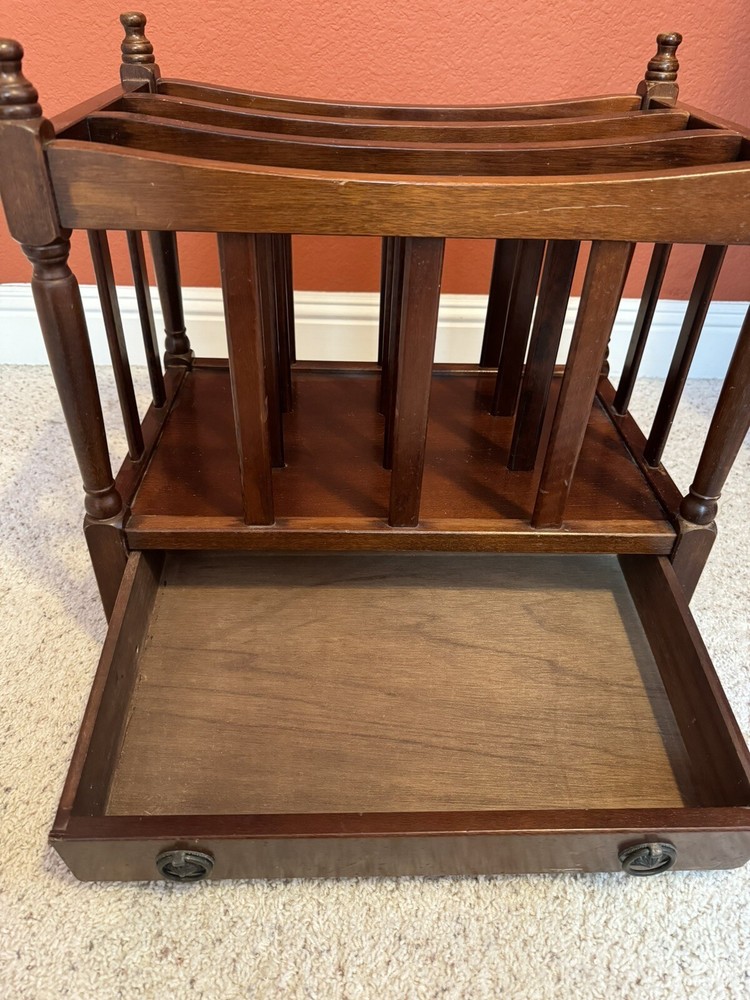 Bombay Company Solid Wood Magazine Rack Drawer