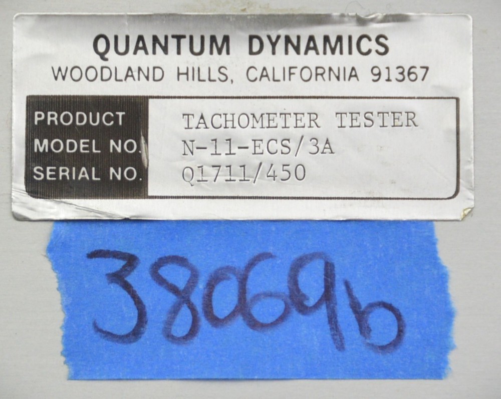 Quantum Dynamics N-11-ECS/3A Ultra High Precision Tachometer Calibration System