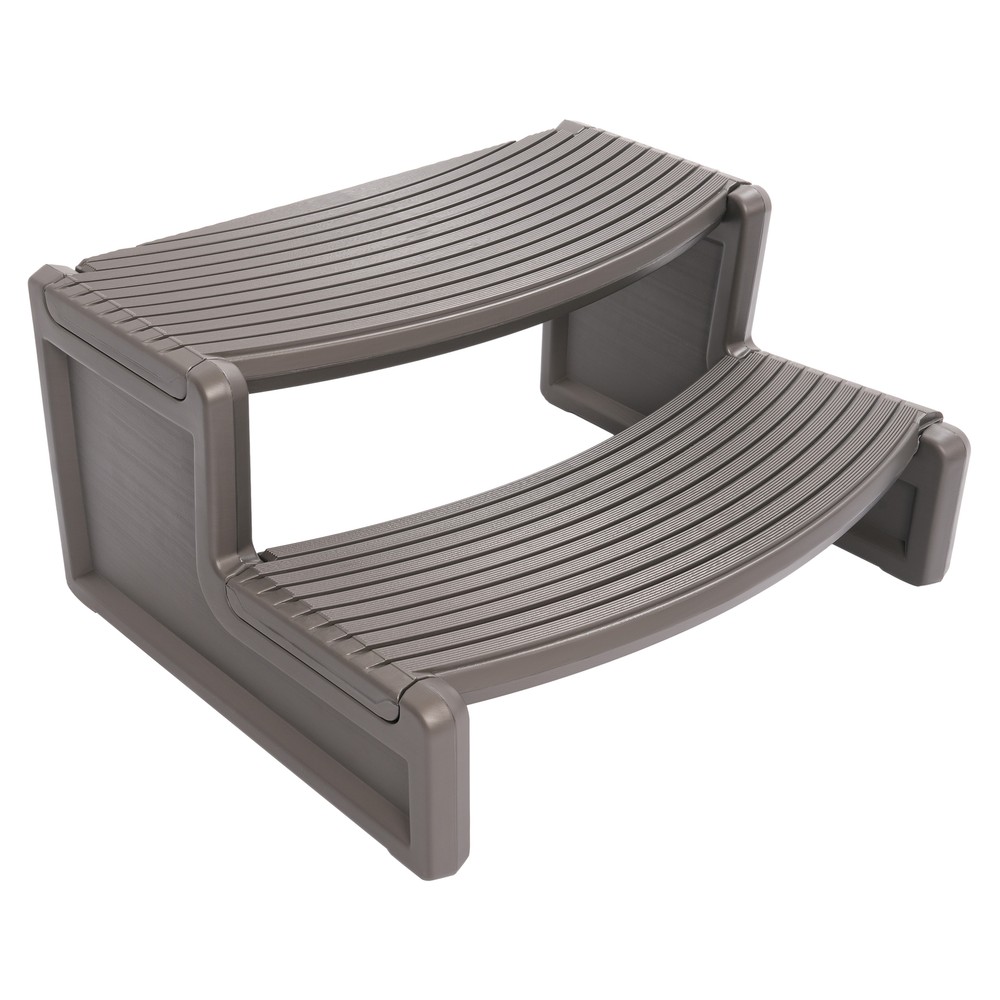 Outdoor Polypropylene Multi Purpose Spa and Hot Tub Handi-Step Step, Carbon Gray