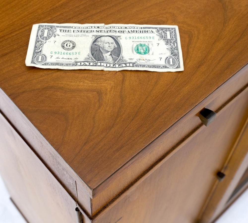 Widdicomb Tambour Doors Compartment Console Server Credenza Cabinet Sideboard