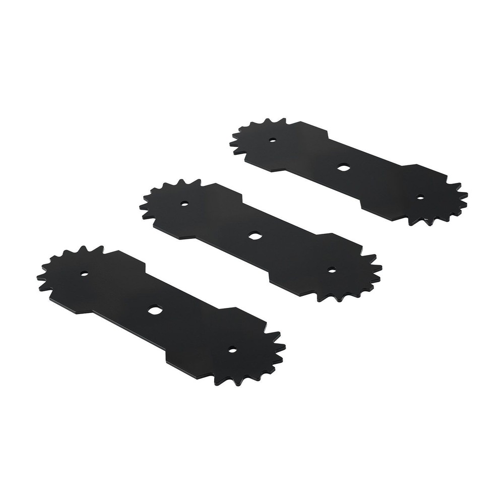 Edger Replacement Blades 8.8in, 3-Pack, Sharp Multi-Serrated, 65Mn Steel, WP