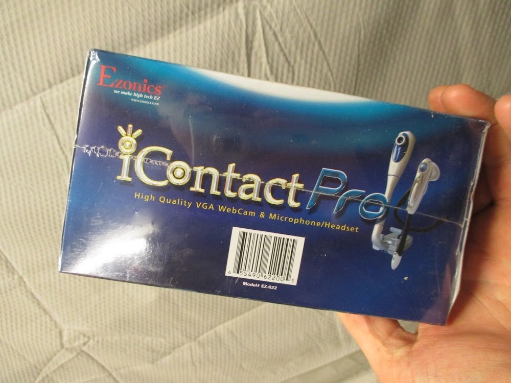 Ezonics iContact Pro VGA WebCam & Microphone HeadSet - New Sealed