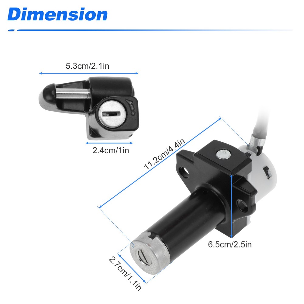Motorcycle Ignition Key Switch Set for Hawk 250 for TBR7 Ignition Switch Lock