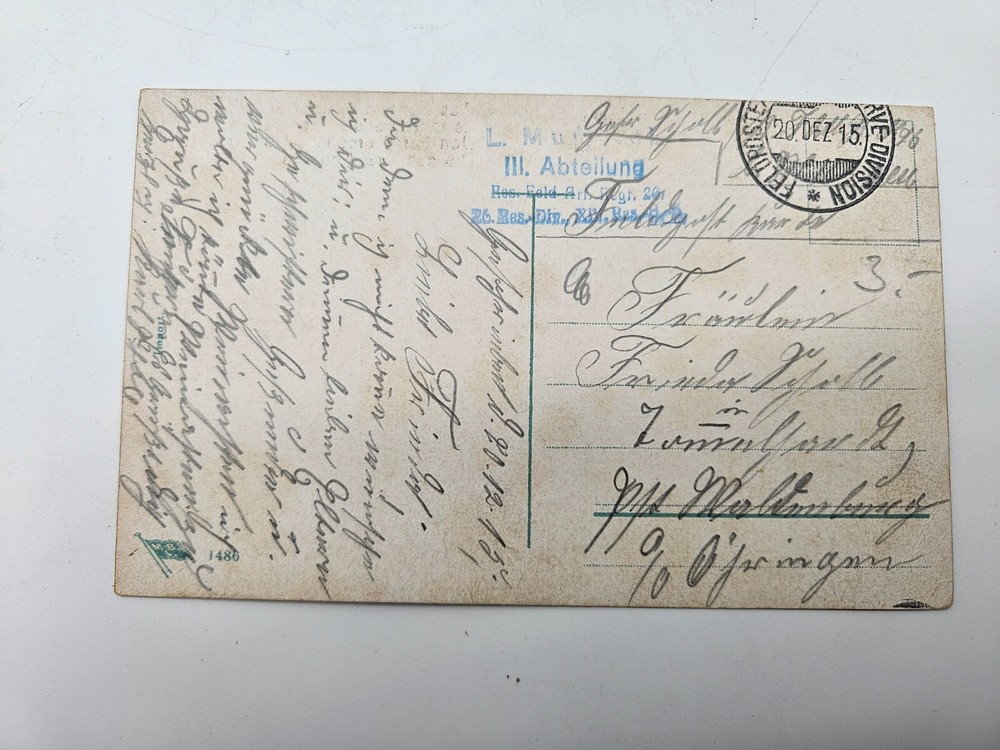 HA1930: Postcard German Artillery