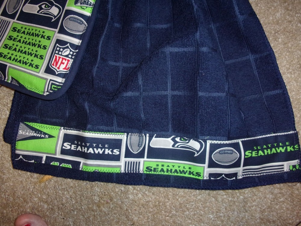 Pot holder towel set-Seattle Seahawks Theme