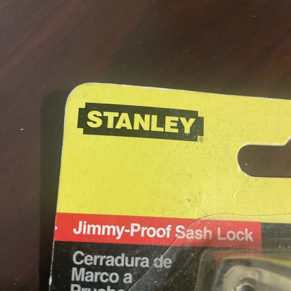 Stanley Hardware S756-047 Security Sash Lock Jimmy-Proof Bright Brass