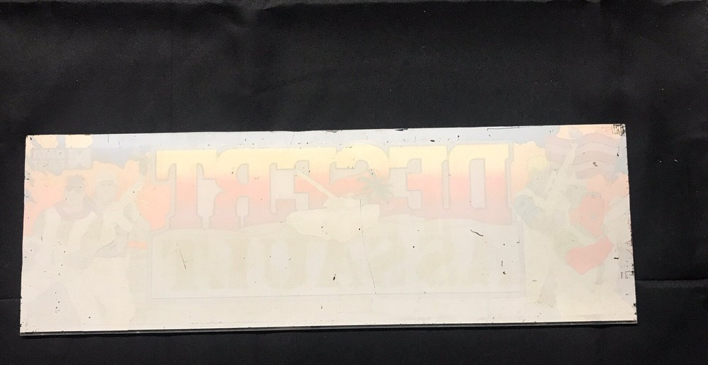 Desert Assault Plexiglass Marquee Data East