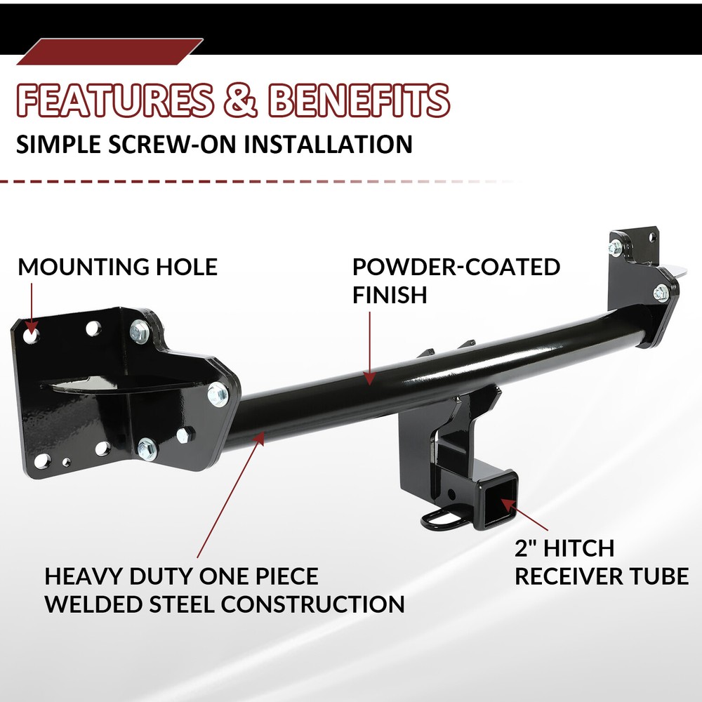 Class-3 Trailer Hitch Receiver Rear Bumper Tow Kit 2" for BMW X5 07-18 X6 14-19