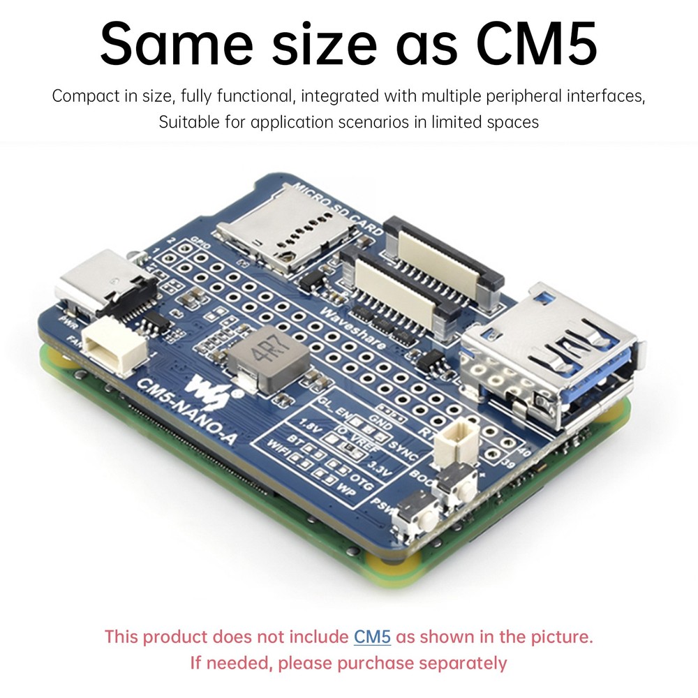 Raspberry CM5 Compute Module IO Baseboard 5 Expansion Board NANO Type A Type B