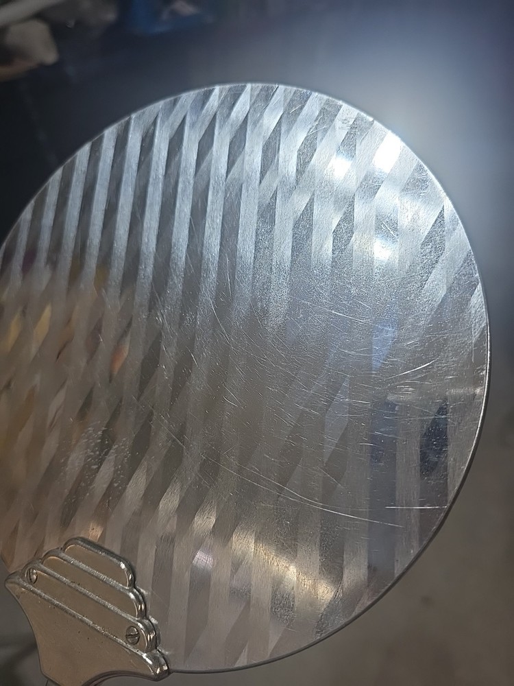 Vintage Handheld Vanity Barber Mirror Silver Toned**READ**