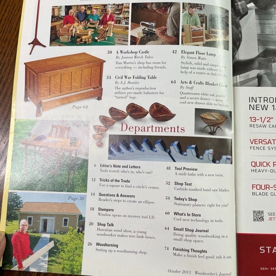 Woodworkers Journal Magazine u June 2013 Vol 37 No5 Techniques Tips Tricks