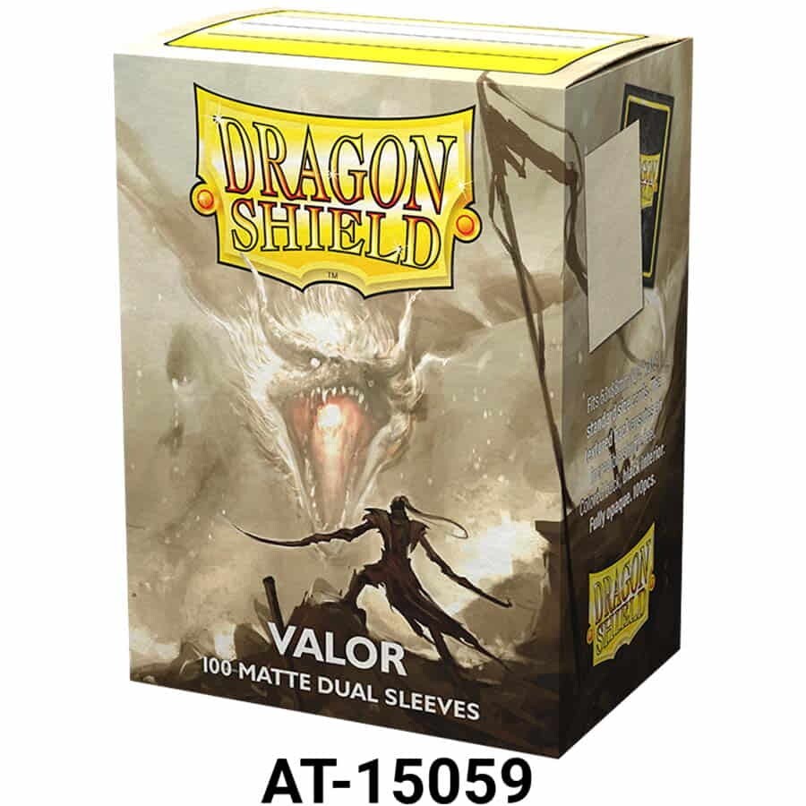 Dual Matte Valor 100 ct Dragon Shield Sleeves Standard Size
