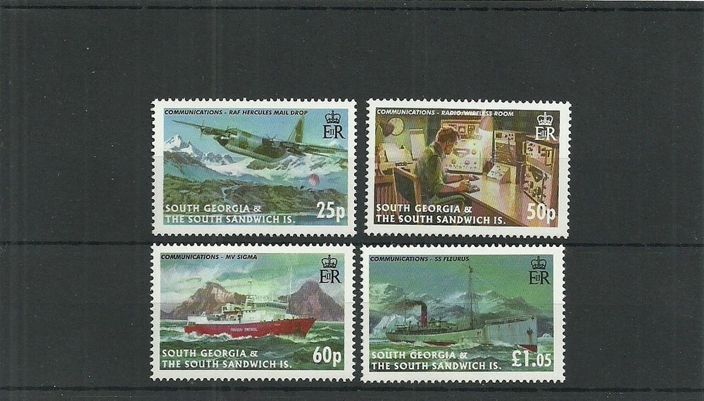 SOUTH GEORGIA-SG427-430-COMMUNICATIONS-MNH