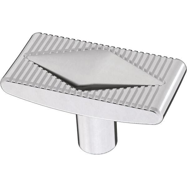 1-5/8" Slatted Diamond Knob Polished Chrome
