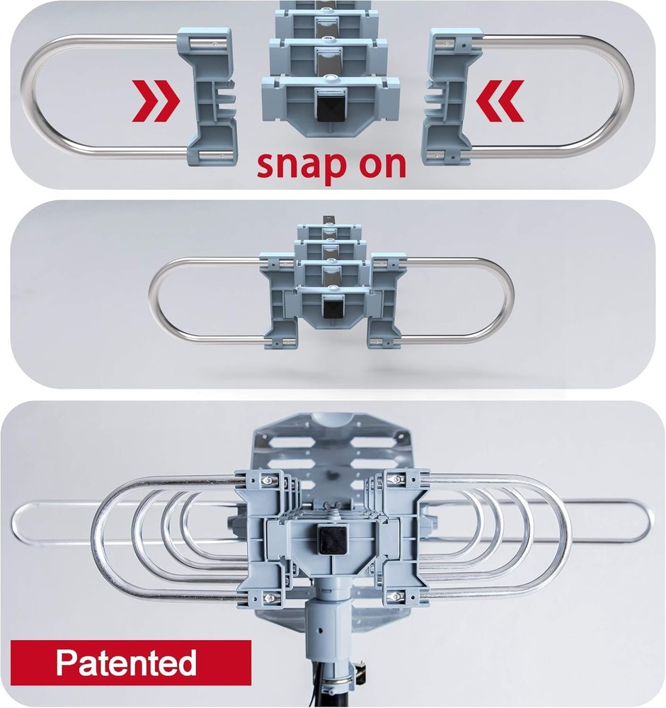 PBD Motorized HDTV Antenna - 360° Rotation, Wireless Control
