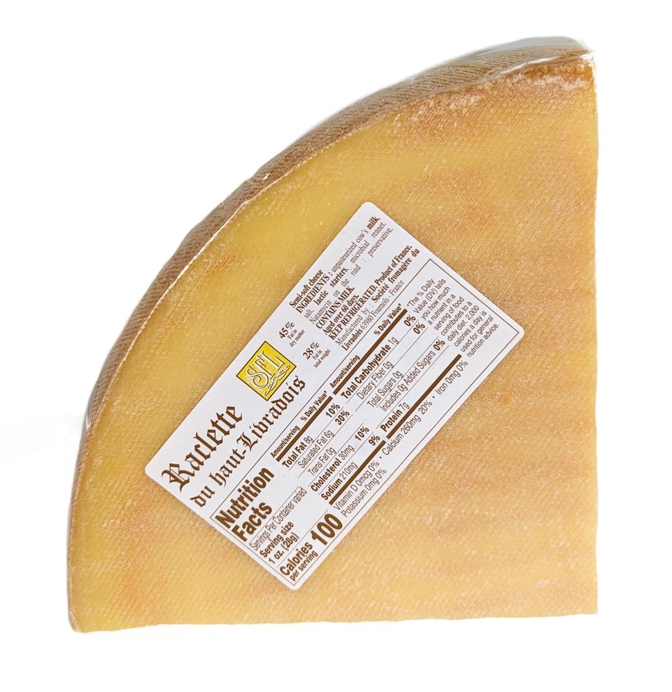 French Raclette Quarter Wheel 3-4lbs