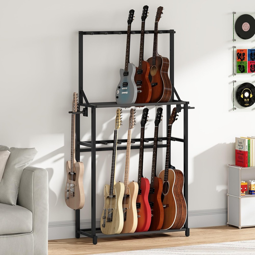 Guitar Stand, Multiple Guitar Rack Holder for Various Instruments, Multi-Inst...