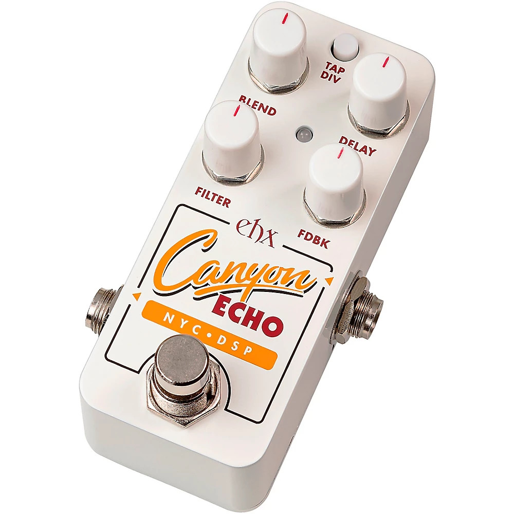 Electro-Harmonix Canyon Echo Digital Delay Effects Pedal White