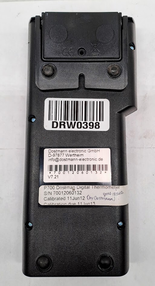 P700 DOSTMANN DIGITAL THERMOMETER INSTRUMENT / WITHOUT PROBES