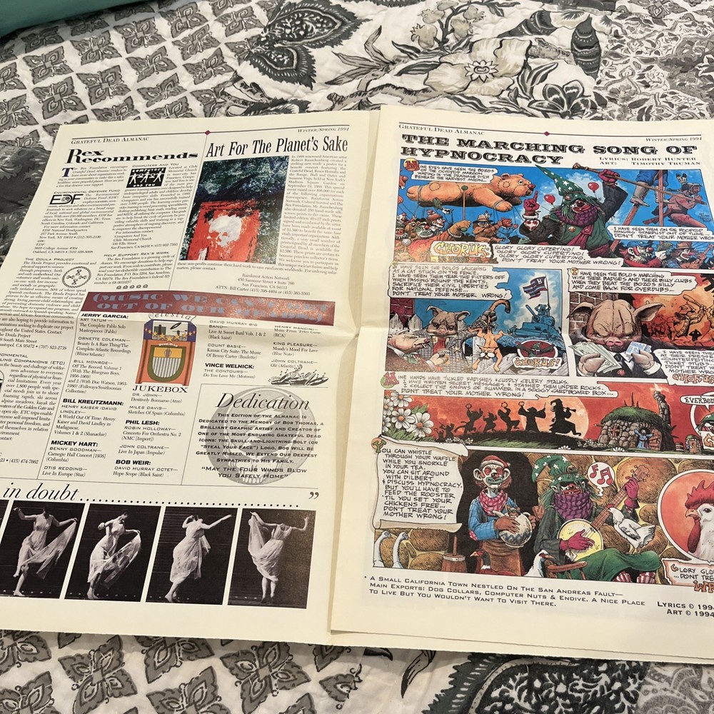 Grateful Dead Almanac Volume One Number Two Winter/spring Issue 1994