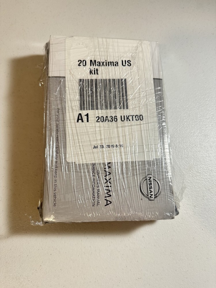 2020 Nissan Maxima Owners Manual Set
