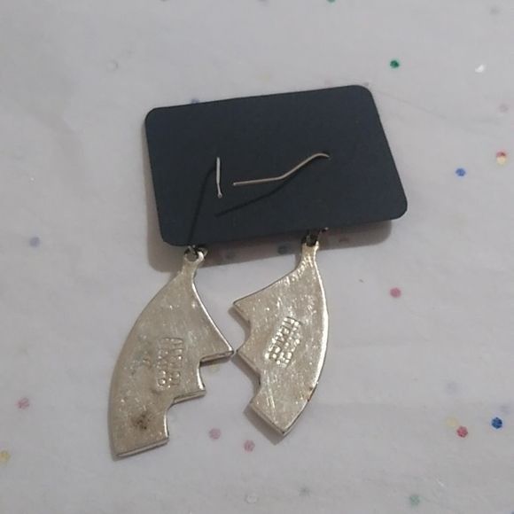 Alpaca Silver + Abalone Dangle Earrings, Mexico