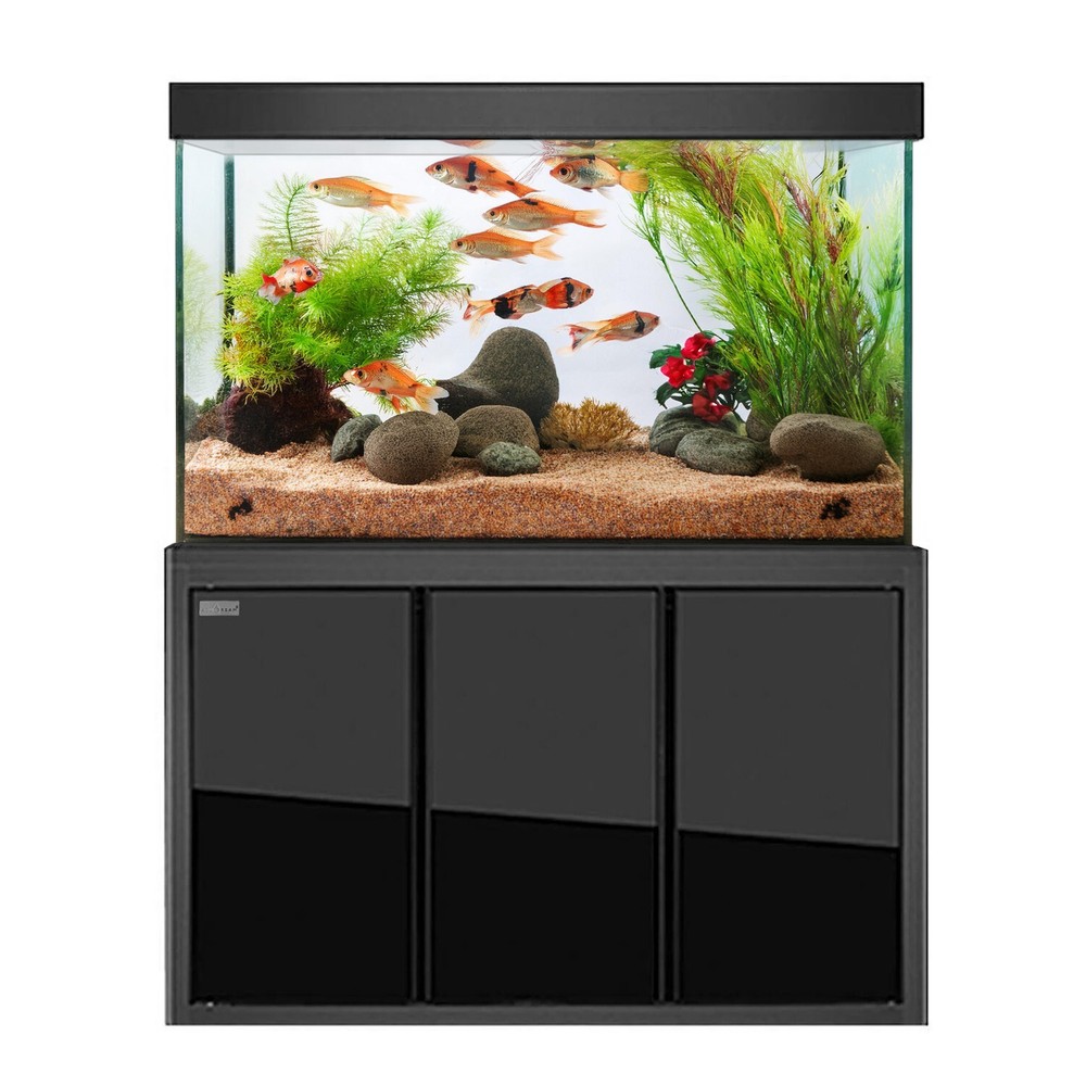 Tempered Glass 100 Gallon Aquarium Black