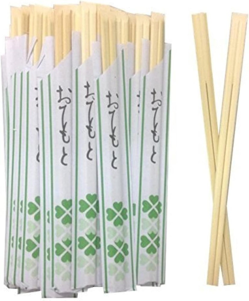 Solid No Splinter Chopsticks 40 pairs | Individually Wrapped Disposable Wooden C