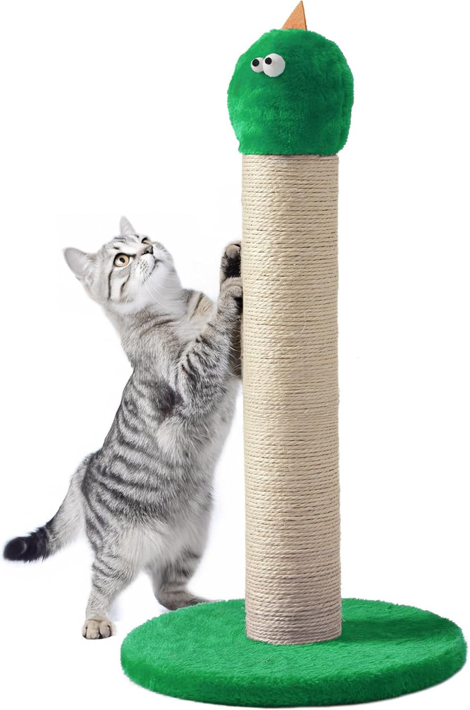 Cat Scratching Post 22'', Scratching Post with Extra Wide 12" Heavy Duty Base fo