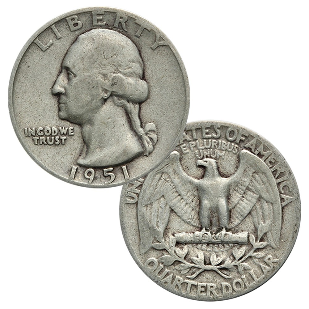 90% Silver Washington Quarter Average Circulated Random Date