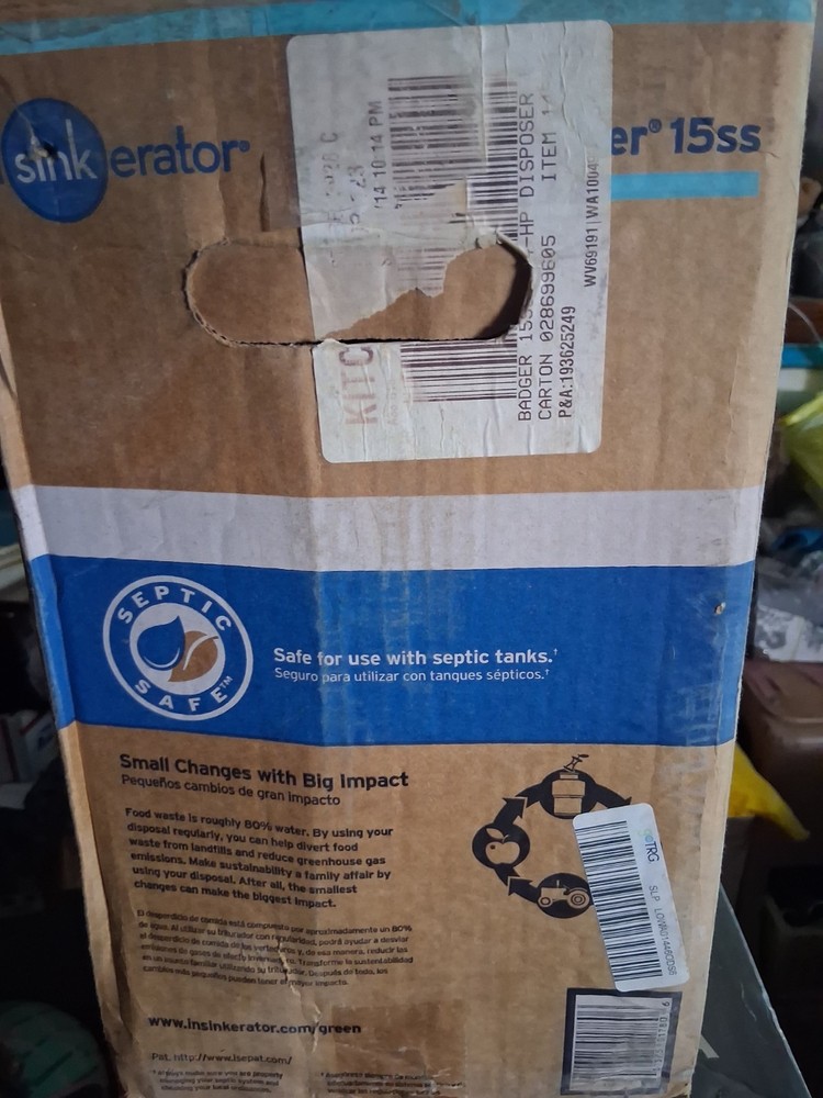 insinkerator garbage disposal 3/4 hp