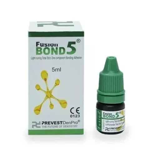 Dental FUSION Bond 5 Light Curing Total Etch One Component Bonding 5ml Pack