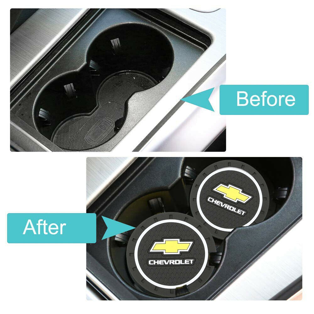 COASTER 2PC 2.75'' SILICONE CAR CUP HOLDER AUTO INSERT - US SELLER