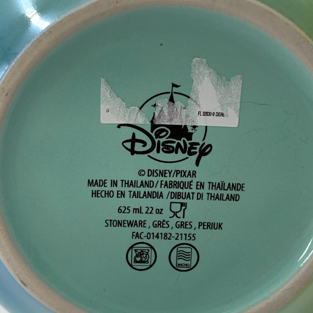 Disney Mug Cup Ceramic 22 oz Cat Green Glassy