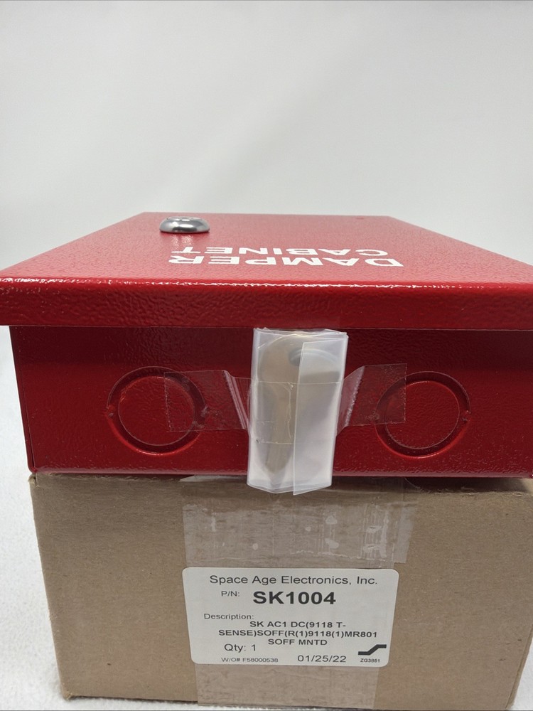 Space Age Electronics P/N SK1004 Damper Cabinet Red