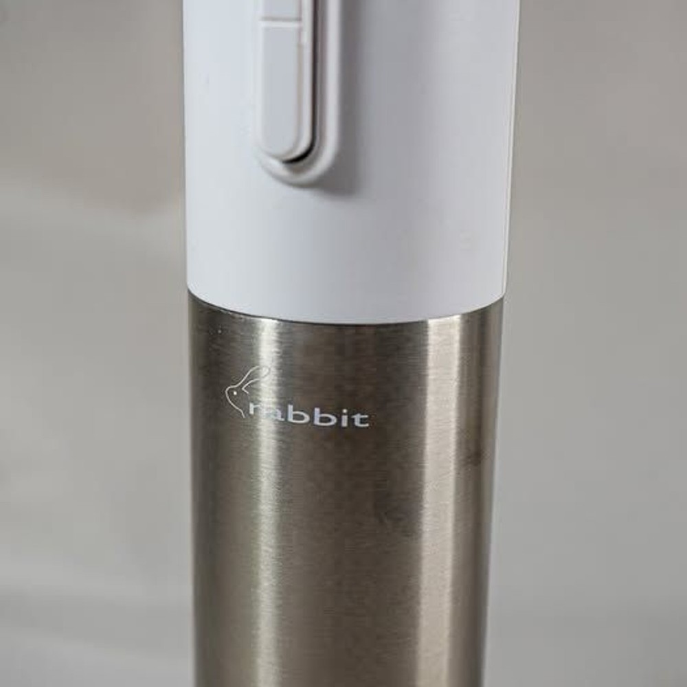 Electric Wine Opener (White) Foil Cutter Base Rabbit Compact Automatic