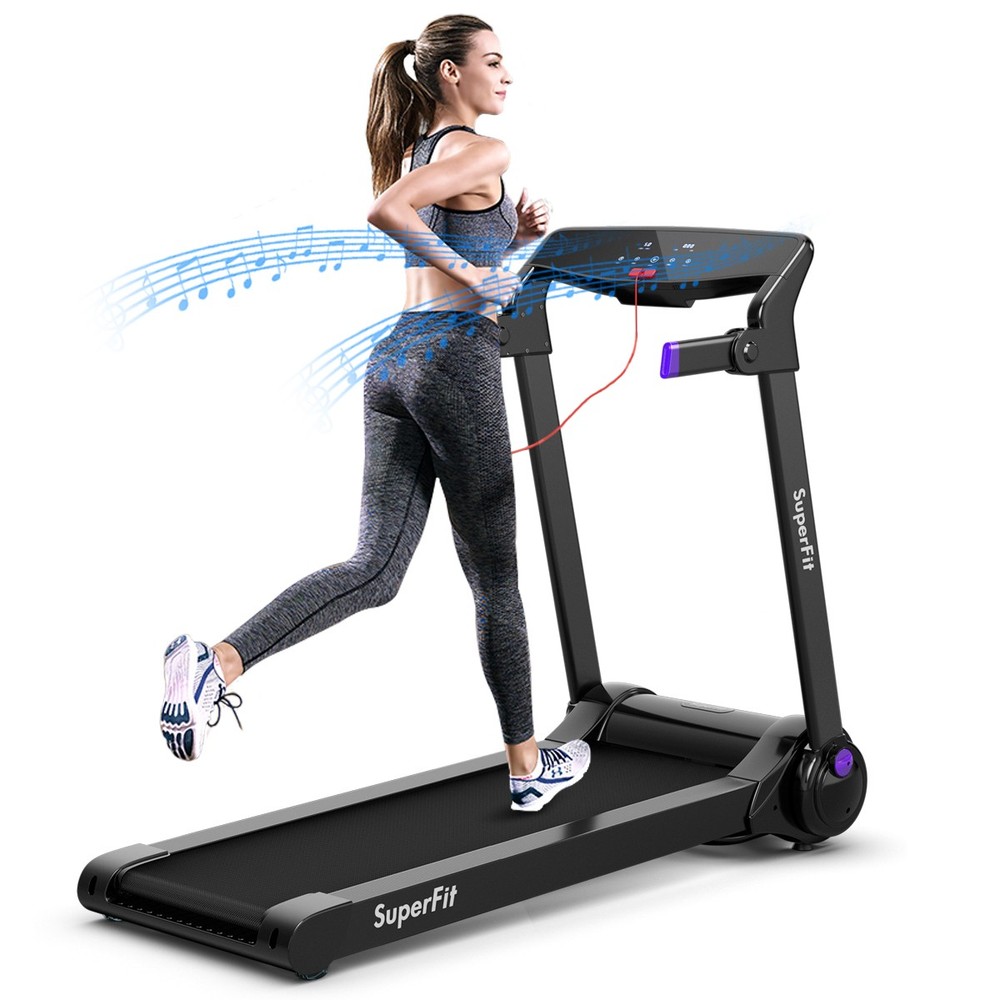 SuperFit 3HP Folding Electric Treadmill Running Machine with Speaker