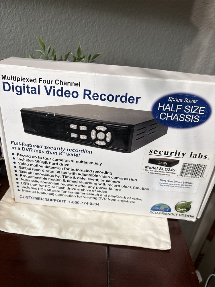 Security Labs SLD245 DVR Digital Video Recorder 4CH DVR