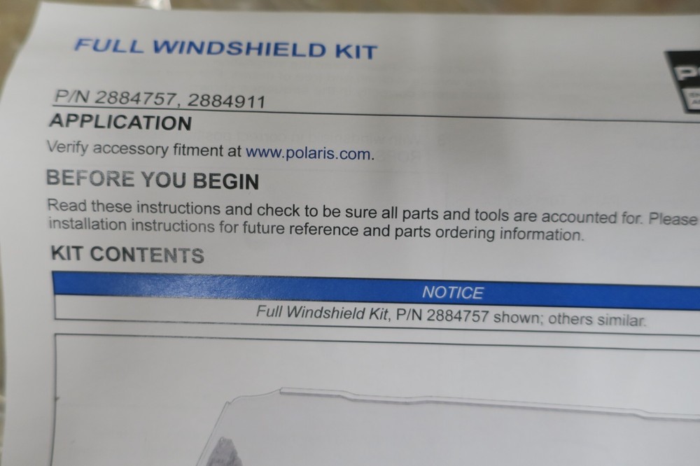 POLARIS Lock & Ride Full Front Windshield, Hard Coat Polycarbonate, RZR TRAIL