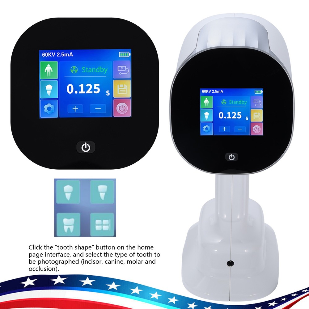 USA Dental Handheld X-rays Unit Machine +Scatter Shield Protective Ring