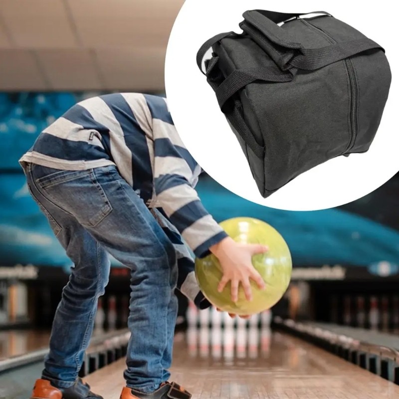 Oxfords Fabric Bowling Ball BagFront Accessory Pocket Adjustable Carrying Handle