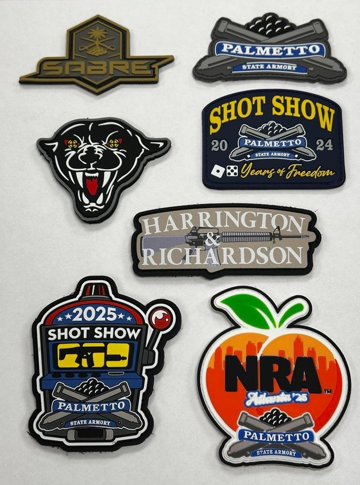 Palmetto State Armory (PSA) SHOT/NRA Show 7 Patch Bundle, Hook/Loop, NEW!