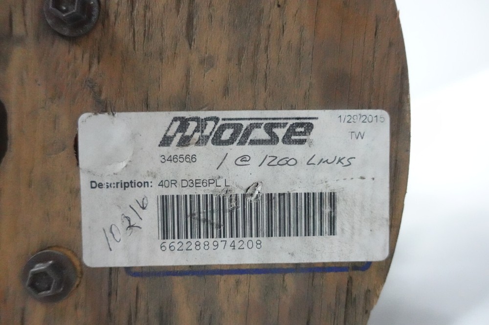 Morse 40R D3E6PL L Single Roller Chain