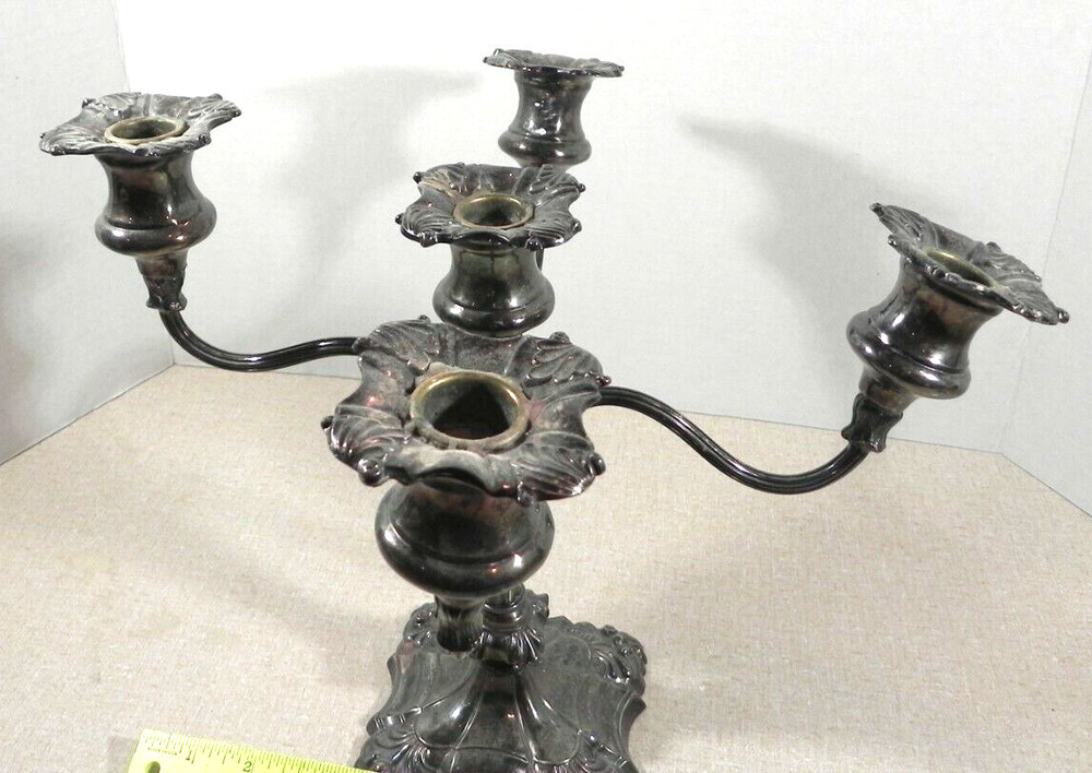 CANDELABRA 5 LIGHT SILVER COLOR