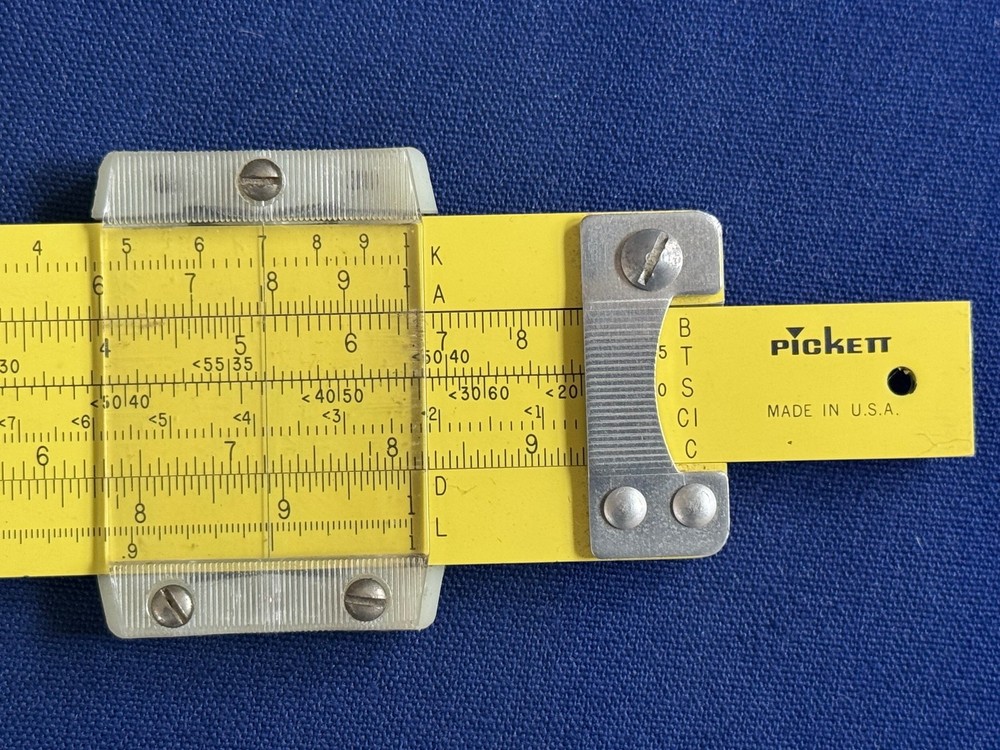 Pickett Slide Rule Model N902-ES Simplex Trigonometry w/ Case