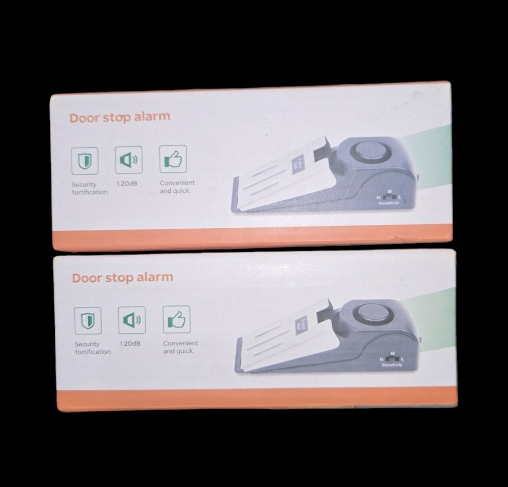 2 Portable Door Stop Alarm