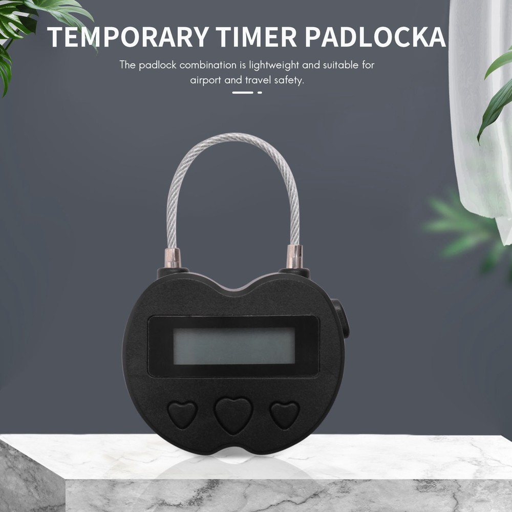 Time Lock LCD Display Time Lock USB Rechargeable Temporary Timer Padlock5688
